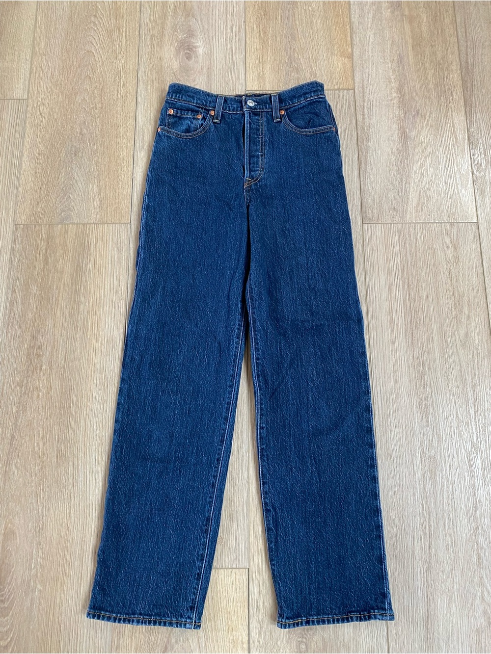 Levi's Ribcage Straight Ankle Jeans - Dark wash